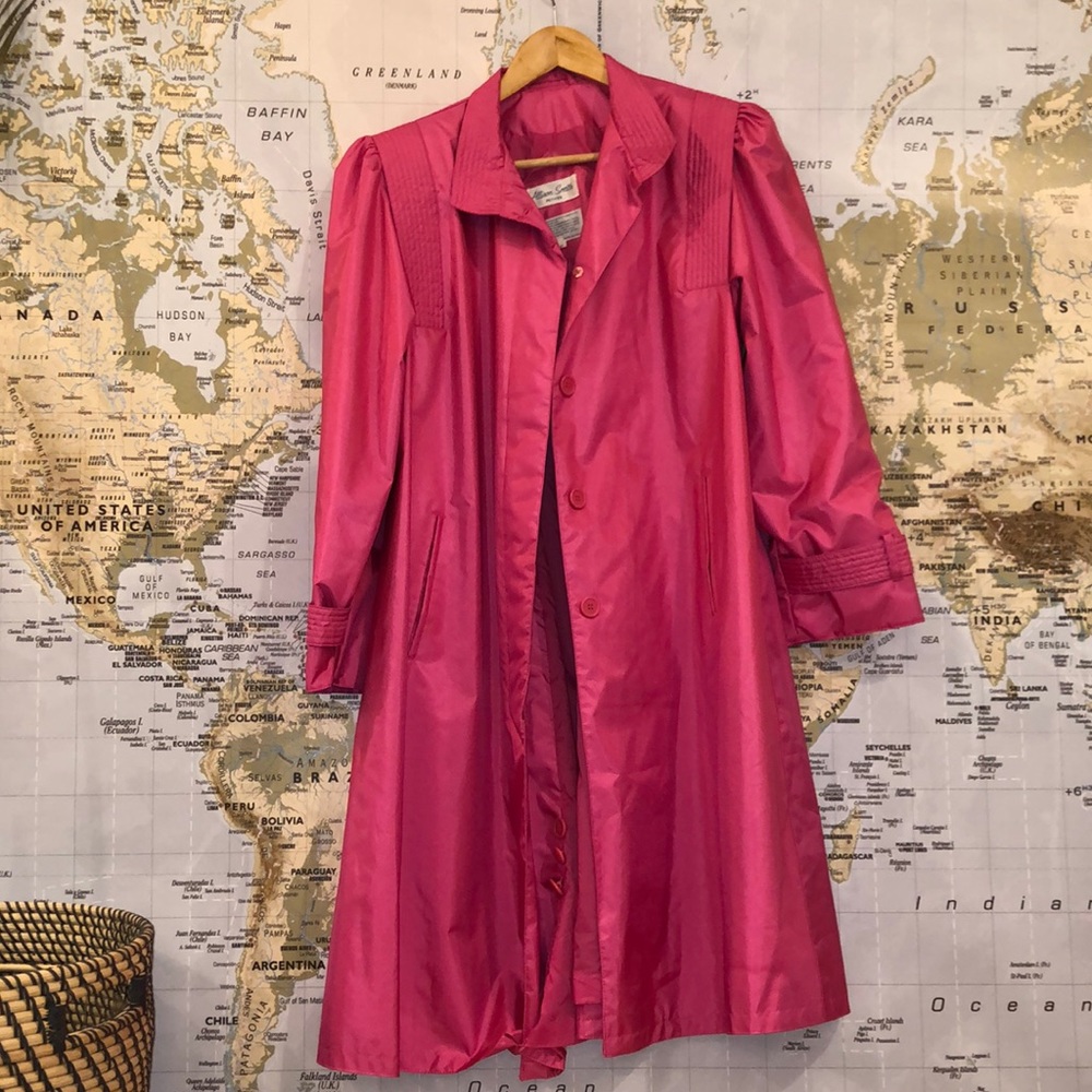 Vintage Pink Trench Coat
